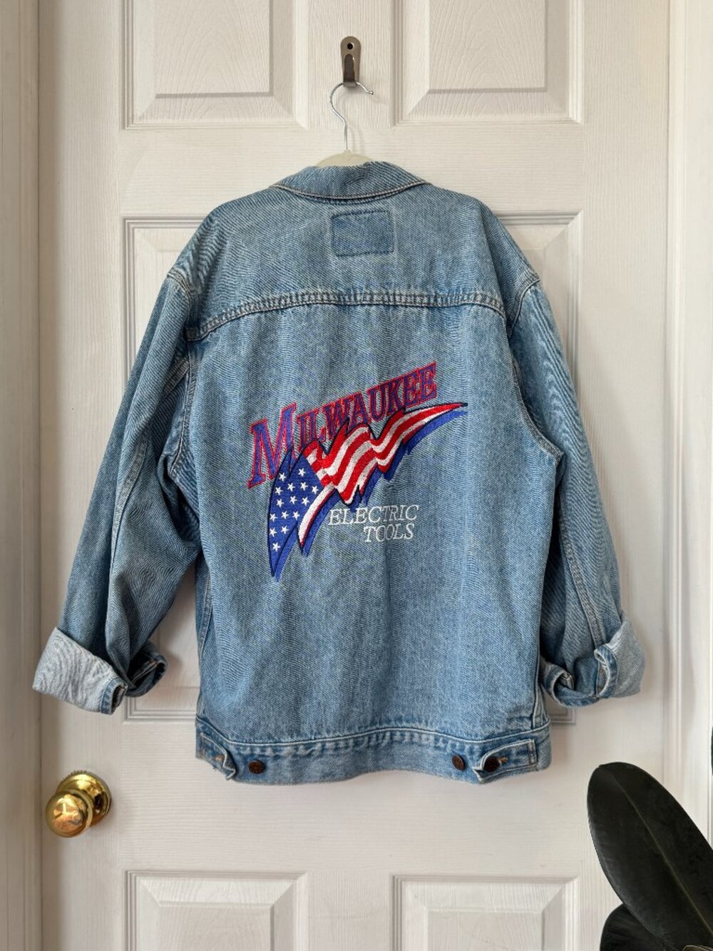Vintage Three Rivers Milwaukee Tools Denim Jacket - Size M